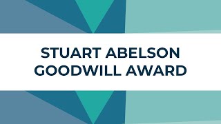 2020 SSDP Stuart Abelson Good Will Award Presentation