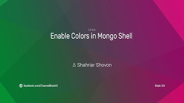 Enable Colors in Mongo Shell on Linux with Mongo Hacker