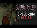 Condemned: Criminal Origins Speedrun in 1:14:56 [Personal Best]