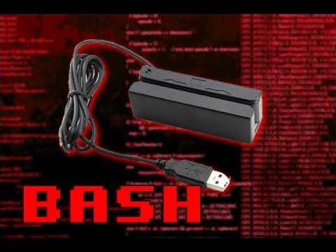 BASH  - USB Credit Card Swiper Script - Code for Magnetic Stripe HID Linux Shell