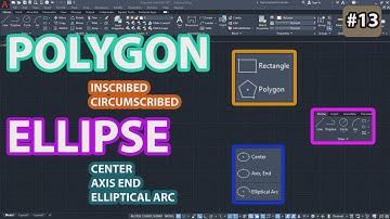 #13 Ellips And Polygon Tool In Autocad | Beginner