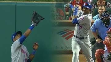 NYM@STL: De Aza drives in five, makes great catch