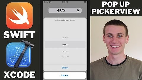 Pop Up Picker View Swift Xcode Tutorial - UIPickerView inside Alert Dialog