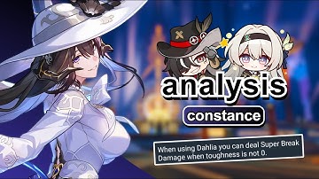 Is Constance the Savior of Break? | The Dahlia In Depth Analysis | Honkai: Star Rail