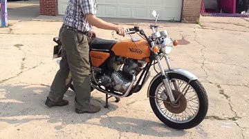 1972 Norton Combat Commando 1 kick cold start