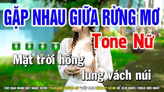 Gặp Nhau Giữa Rừng Mơ Karaoke Nhạc Sống Tone Nữ I Karaoke Huỳnh Lê