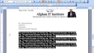 MS Word 2003 Part 20) Tools Menu in Dari / Farsi Omar Akbari