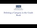 Deleting a Category from the Brightspace Grade Book