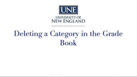 Deleting a Category from the Brightspace Grade Book