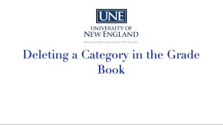 Deleting a Category from the Brightspace Grade Book