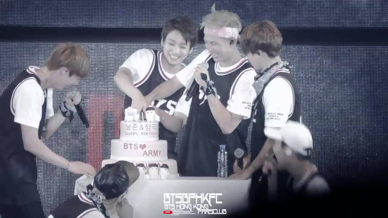 Btsbphkfc 1509 Bts 방탄소년단 The Red Bullet In Hk Celebrate Birthday Jungkook Rapmonster Youtube