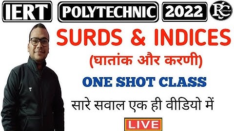 Surds & Indices Complete Concept With Important Questions