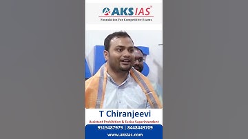 APPSC Group 1 Topper T Chiranjeevi Assistant Prohibition & Excise Superintendent#iascoaching #upsc