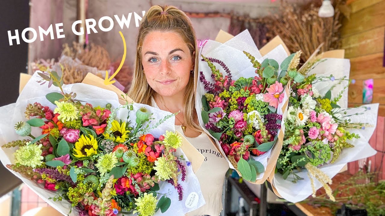Making Farm Style Gift Bouquets Using Home-Grown Flowers