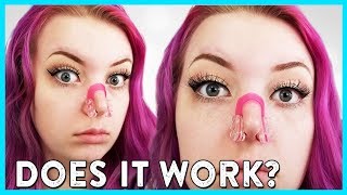Instant Button Nose?!? Testing Weird Foreign Nose Job Product