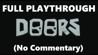 Roblox DOORS First Version Gameplay | August 2022 Build