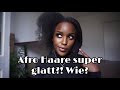 Wie glätte ich meine Afro Haare super Glatt (2c 4c) | Krasses Ergebnis!! | Victoria Hadithi