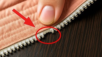The tailor shared a secret! How to fix a broken zipper