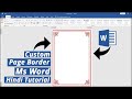 Ms Word Hindi Tutorial || How to Make Own Custom Page Border in Microsoft Word