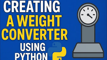 Weight converter using python|Beginner 