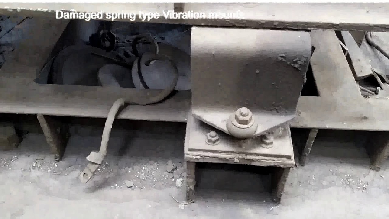 Fan high 1X Vibration due to spring type vibration isolators damage
