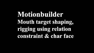 Maya and Motionbuilder rigging demo reel