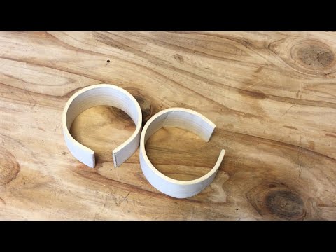 電子レンジで簡単に曲木する方法 How to bend wood with microwave oven it’s easy way.