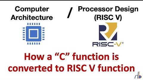 52. Translating a C function into RISC V Code