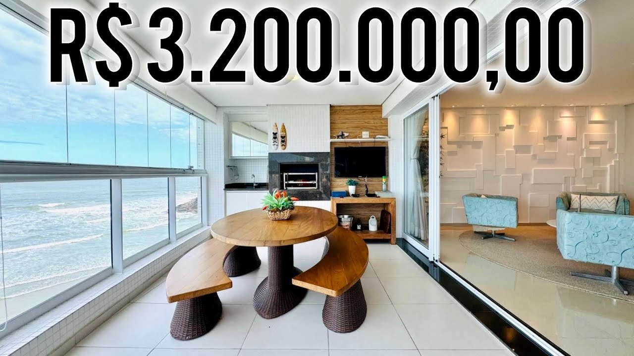 APARTAMENTO DE ALTO PADRÃO COM VARANDA GOURMET FRENTE PARA O MAR NA PRAIA DA ENSEADA EM GUARUJÁ