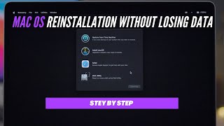 How To Reinstall Mac Os Without Losing Data Bigsur