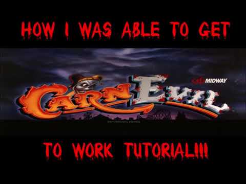 Carnevil Tutorial : How I was able to get this Classic Midway Game to work on MAME.