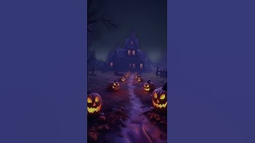 Free Download 🔗 in Description 🎃 Halloween Spooky Haunted House Motion Graphic Background Video