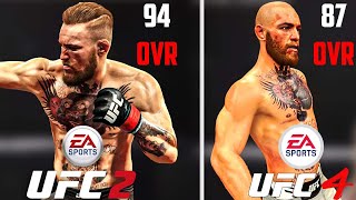 Getting A Knockout With Conor McGregor In Every UFC Game! (EA UFC 2 - EA UFC 4)