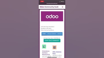 Odoo Community in Seconds