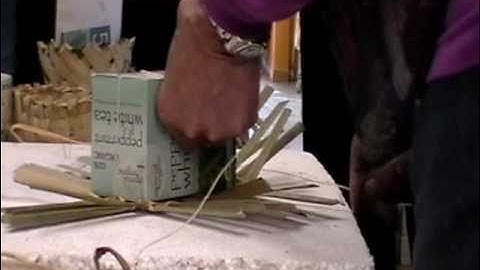 Nancy Today: Cattail Workshop 17 ASMR weaving (basket making tutorial) hacer cesta