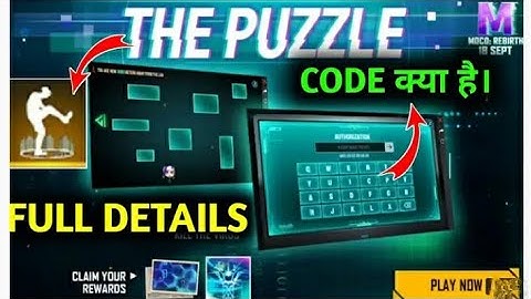 HOW TO COMPLETE THE PUZZLE EVENT | MOCO REBIRTH EVENT FULL DETAILS - GARENA FREE FIRE.