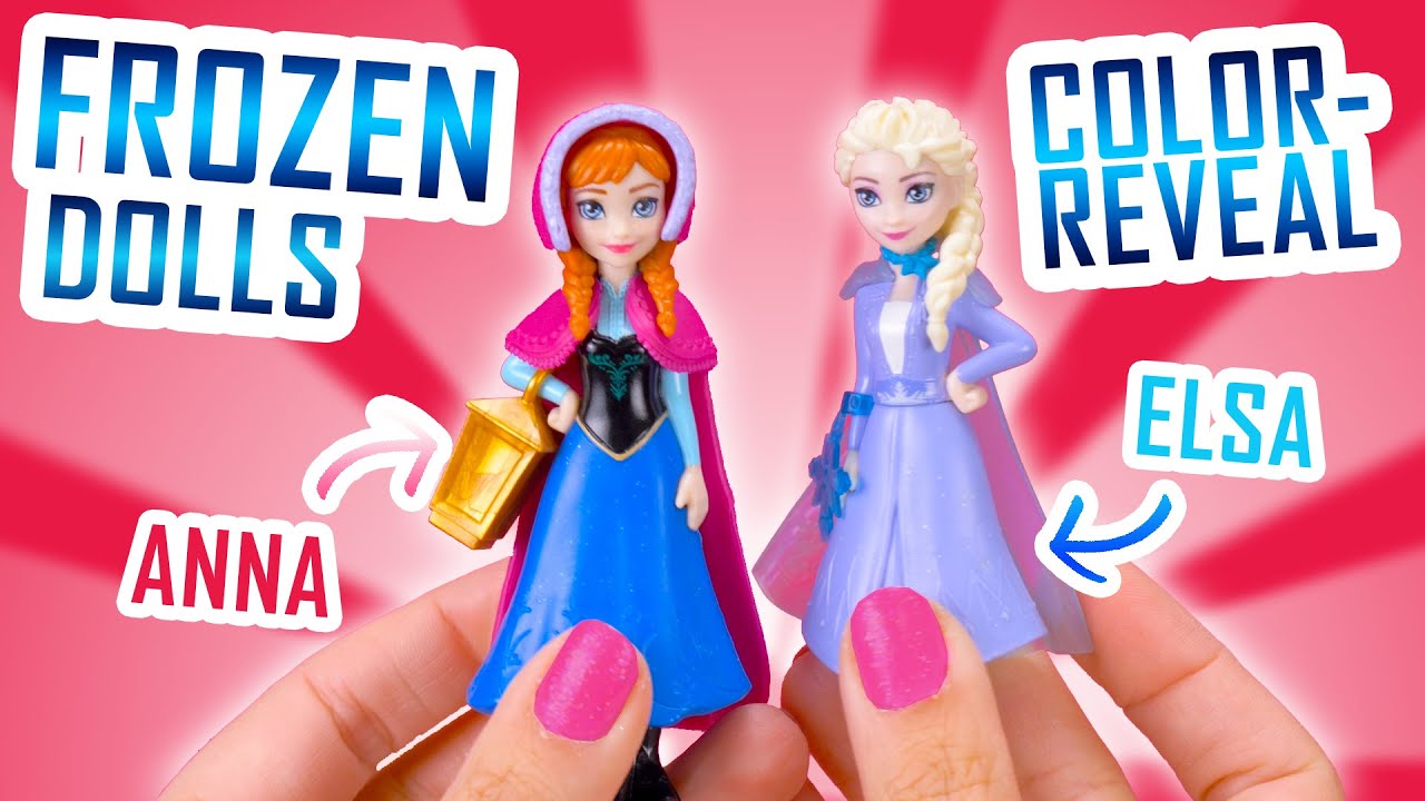FROZEN COLOR REVEAL DOLLS!!! ELSA AND ANNA | Funboxie - YouTube