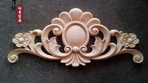 Training modeling 3ds max - decoration Wood carved