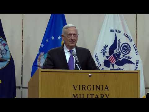 Secretary of Defense Jim Mattis Addresses VMI Cadets