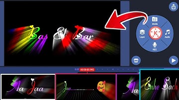 Kinemaster Colourful Text Editing ||  Kinemaster Text Lyrics Editing 2022