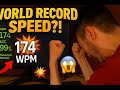 WORLD RECORD SPEED?! 174 WORDS PER MINUTE 🤯