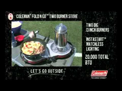 coleman fold n go stove