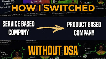 My IT Journey from College to Service Based Company to Product Based Company without DSA #journey