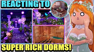 Reacting To The RICHEST Dorms In Royale High! *MIND BLOWN!*