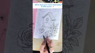 What Does Your Mind Need Today A Little Peace 🤍 | Relaxing Tracing & Mindful Art #arttherapy