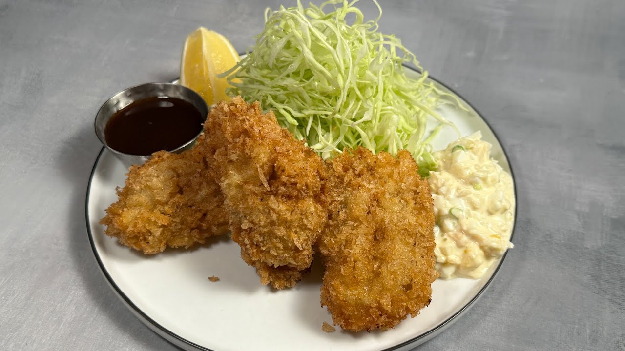 Japanese Oyster Fry Is Addictively Crispy Kaki Fry with tartar sauce🦪🔥