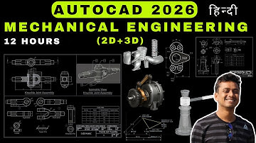 AutoCAD for Mechanical Engineering || AutoCAD 2D + 3D (2026)