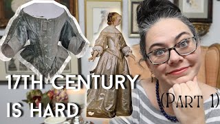 Sewing a 17th Century Dress from Patterns of Fashion  1650s Historical Sewing (Part 1)