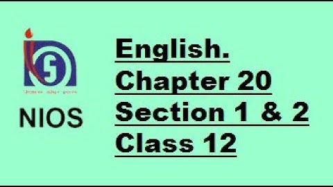 reading with understanding chapter 20 | Class 12 NIOS | English | virmani classes