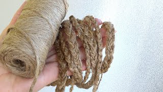 3 ДИВОВИЖНІ ідеї із ДЖУТУ своїми руками / 3 Jute craft ideas